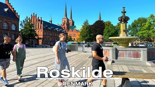 Roskilde City Walk 4K 60fps  From Roskilde Cathedral to Central Station [upl. by Cathyleen188]