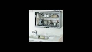 Kitchen Dish Drying Rack Sink Stainless Design Interior Design Cabinets DesignKitchenDesign [upl. by Nylirahs]