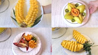 Фруктовая Нарезка на Праздничный Стол  Meva Kesishning Oson Usullari  Simple Carving Fruits [upl. by Hgielah301]