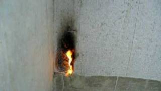 Prueba de resistencia al fuego panel de muro prefabricado 1 [upl. by Lacim618]