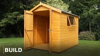 BUILD  8 x 6 Groundsman Double Door Shed [upl. by Hserus939]