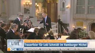 Trauerfeier für Loki Schmidt†91 im Hamburger Michel 48 [upl. by Alwin244]