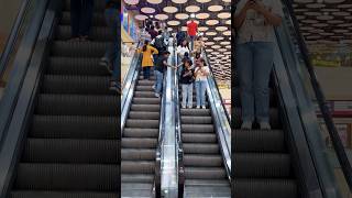 Escalator funny prank video 😡🤪 funny escalatorgirl escalator shorts prank prankideas [upl. by Ycrep]