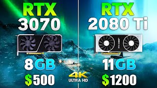 RTX 3070 vs RTX 2080 Ti  Test in 8 Games [upl. by Celeste]