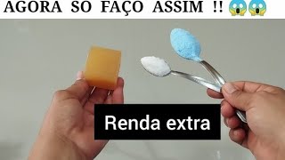 🔴 AGORA SÓ FAÇO ASSIM  TÔ ATÉ FAZENDO RENDA EXTRA SABÃO EM PASTA BRILHO ALUMÍNIO [upl. by Kaczer]