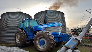 FORD T7 COLD START MUCK AND SILAGE HAULING [upl. by Sherj654]