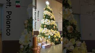 Such a beautiful Christmas Tree🎄 jwmarriott PolancoMexico City 🇲🇽mexico jwmarriott méxico [upl. by Clancy]