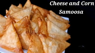 Cheese and Corn Rissole Samosa recipe [upl. by Standford]