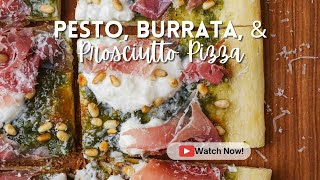 Pesto Burrata and Prosciutto Pizza [upl. by Geller]