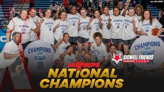 Sidwell Friends named 202122 MaxPreps National Girls Basketball Champions [upl. by Shirlee]