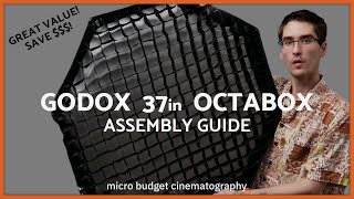 How To Assemble The Godox Octabox 37 Inch Softbox Setup [upl. by Yeoj243]