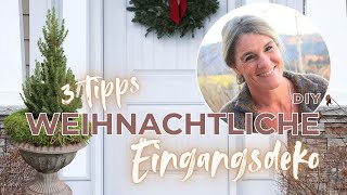 DIY  3 Tipps für die weihnachtliche Deko von EINGANGSTÖPFEN UND PRIVATES zB wie ich frühstücke 😅 [upl. by Ahsir440]