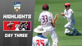 South Australia v Queensland  Sheffield Shield 202324  Day 3 [upl. by Cardon]