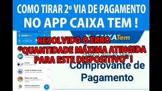 COMO TIRAR A 2Âº VIA DE PAGAMENTO NO APP CAIXA TEM E MOSTRANDO COMO ABRIR O APP CAIXA COM O CLONE [upl. by Nicholson]