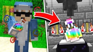 DRINKING BOSS STEVES POWER POTION IN MINECRAFT [upl. by Ijar]