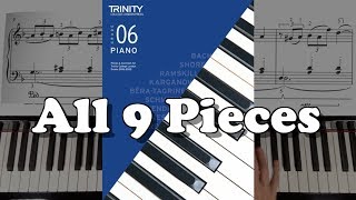 TRINITY Grade 6 Piano 20182020 All 9 Pieces [upl. by Hewett]