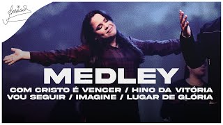 Cassiane  Medley Com Cristo é Vencer Hino da Vitória Vou Seguir Imagine Ao Vivo [upl. by Nylla361]