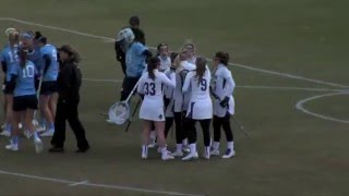 2016 JMU Lacrosse  North Carolina Highlights  2616 [upl. by Yrohcaz419]