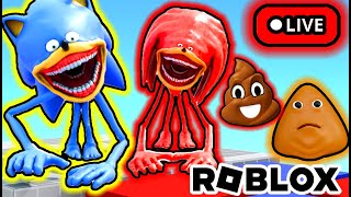 POU JUGANDO ROBLOX CON SUSCRIPTORES EN VIVO 🔴 Juegos y Gameplays Shin Sonic con Chocolate Gamer [upl. by Smitt146]