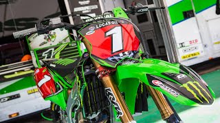 Up Close With Eli Tomacs Monster Energy Kawasaki KX450F [upl. by Nolava]