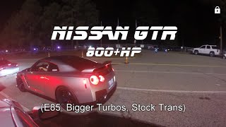 TESLA P85D KILLS 800HP NISSAN GTR OFF THE LINE [upl. by Nallad321]