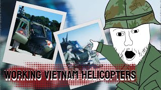 Flying Vietnam War Helicopters in Airshow [upl. by Atenek426]