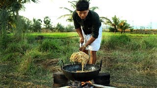 Restaurant Style Chicken Noodles  Village Food [upl. by Ahsiad]