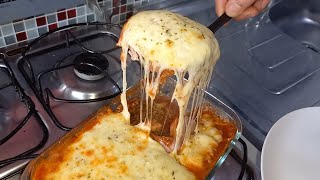 PARMEGIANA DE CARNE MOIDA AO FORNO  SEU ALMOÇO FÁCIL E RÁPIDO [upl. by Mufi863]