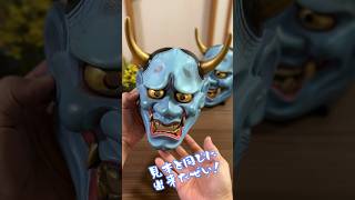 【Hannya mask making】木彫り お面 shorts hannya japanesemask woodcarving [upl. by Acessej32]