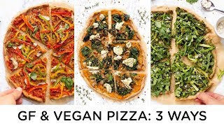 HOW TO MAKE VEGAN PIZZA ‣‣ 3 Amazing Pizza Recipes [upl. by Minnaminnie]