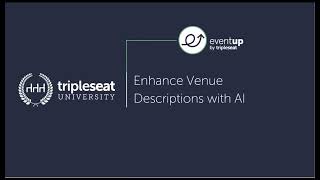 Enhance Venue Descriptions with AI [upl. by Annua]