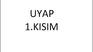 Hukuk Dili ve Terminolojisi Dersi UYAP 1 Kısım [upl. by Redleh205]