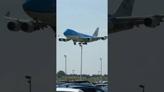 BOEING 747406F KLM MIAMI TO AMSTERDAM LANDING SCHIPHOL AIRPORT  PLANE SPOTTING [upl. by Mendez709]