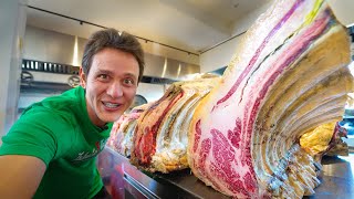 World’s Best Steak 🥩 INSANE DINO RIBEYE  Meet The KING of Beef  El Capricho Spain [upl. by Gardas776]