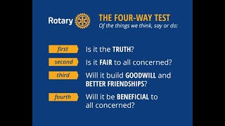 Rotary Four Way Test song [upl. by Ensoll]