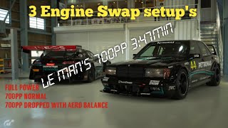 Gran Turismo 7  GT7 MercedesBenz 190E evo Engine swap 3 setups [upl. by Hars]