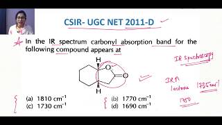 IR Spectroscopy CSIR UGC NET questions [upl. by Ekaterina712]