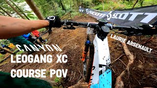 Leogang 2021  XC Course POV with Laurie Arsenault [upl. by Einned60]