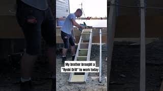 That Ryobi drill made a great hammer diy contractor woodworking construction [upl. by Ruy3]