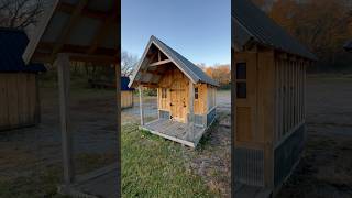 The Cabin Design 8’ x 12’  8’ x 8’ enclosed 4’ x 8’ covered porch truecraftsheds gardenshed [upl. by Iznil]