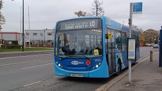 Ride on Metrobus ADL Enviro200 Dart  6725 GN07 AVR  Route 10 [upl. by Aerdnuahs366]