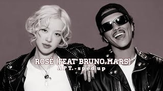 rosé  apt feat bruno mars  sped up [upl. by Akienom]