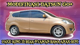 Modifikasi Mobil Datsun Go Pakai Velg Ring 15 Hsr  Biar Nyaman Bawa Anak Bini  Kick Off Ciputat [upl. by Bea810]