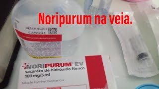 Noripurum injetável na veiaDicas de enfermagem [upl. by Kalila]