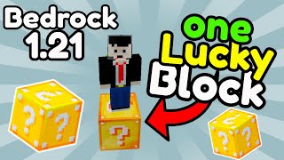 😃MAPA DE ONE LUCKY BLOCK PARA MINECRAFT BEDROCK 121 😎 [upl. by Federico524]