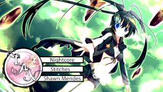 Nightcore ❁ Stitches ❁ Shawn Mendes [upl. by Sukramal278]