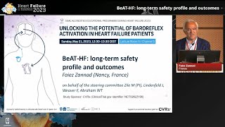 HFA 2023 BeATHF LongTerm Safety Profile and Outcomes by Dr Faiez Zannad [upl. by Conte]