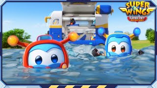 SUPERWINGS7 Wild Waterslide with Hippos  Superwings Superpet Adventures  S7 EP08  Super Wings [upl. by Yrrap]