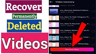 How To Recover Permanently Deleted Videos From Android Phone Without Root [upl. by Nairrad]