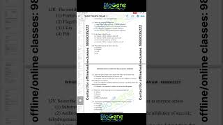 NEET PYQ 2014 Q5254 trending learn biology neet [upl. by Ahsika14]